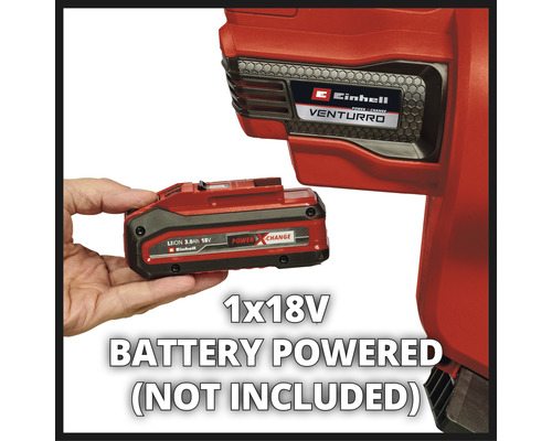 Nástroj Einhell Venturro s 18 V batériou, nie je súčasťou balenia