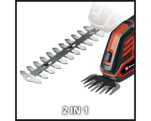 Akumulátorové nožnice na trávu a kríky 2 v 1 Einhell s vymeniteľnými nožmi