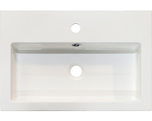 Keramické umývadlo s otvorom pre batériu a prepadom