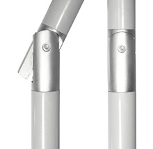 Slnečník so stredovou tyčou automatický naklápací s kľukou Doppler ACTIVE 280 cm sivý