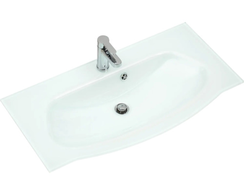 Umývadlo s batériou a prepadom