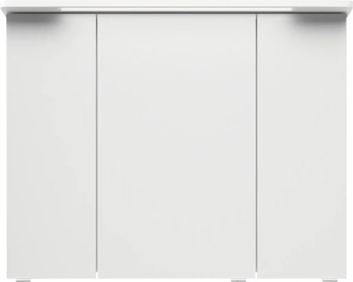 Biela skrinka pod umývadlo s tromi dvierkami