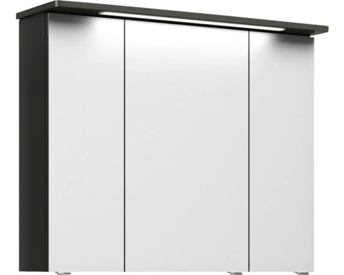 Zrkadlová skrinka s tromi dvierkami a osvetlením