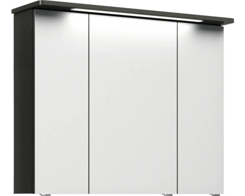 Zrkadlová skrinka s tromi dvierkami a osvetlením