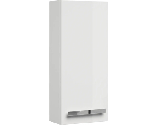 Biela závesná skrinka s úchytkou