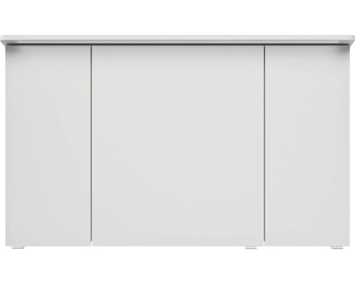 Biela skrinka pod umývadlo s tromi dvierkami