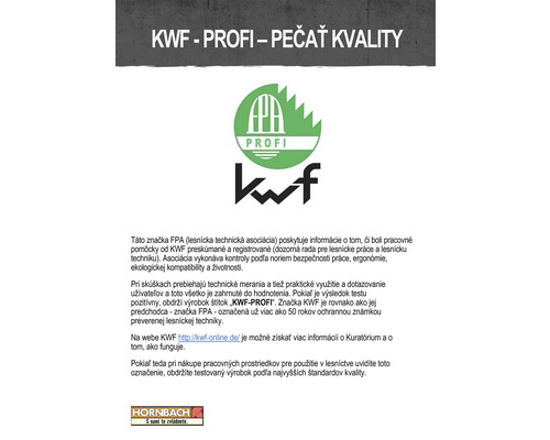 KWF Profi pečať pre overenú kvalitu