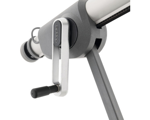 Detailný pohľad na kľukový mechanizmus pre slnečníky značky Doppler.