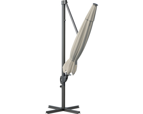 Zatvorený slnečník na stojane