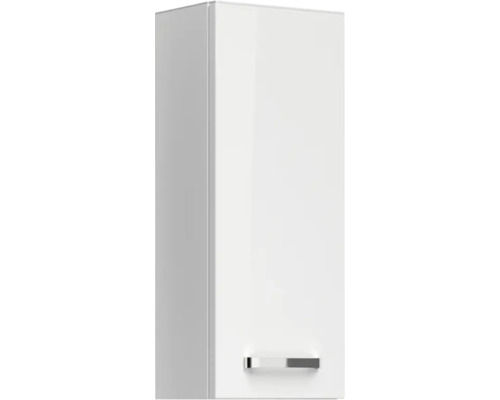 Biela závesná skrinka s rukoväťou