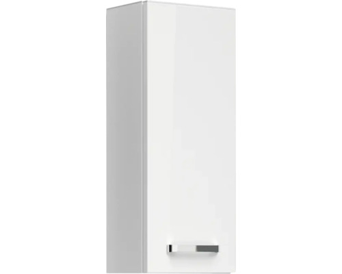 Biela závesná skrinka s rukoväťou