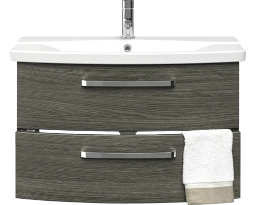 Skrinka pod umývadlo s dvomi zásuvkami, umývadlo a vodovodná batéria