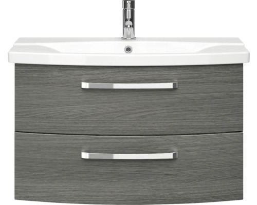 Umývadlová skrinka s dvoma zásuvkami a vodovodnou batériou