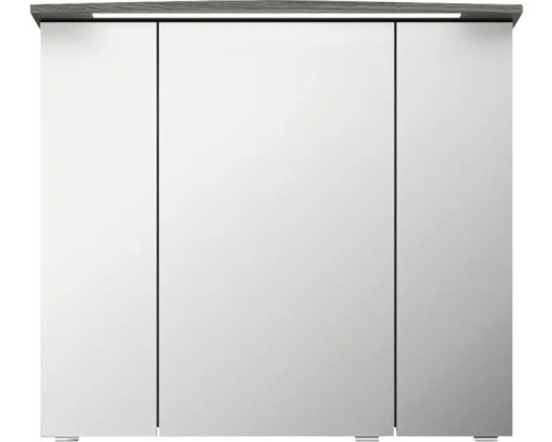 Zrkadlová skrinka s tromi dvierkami a osvetlením