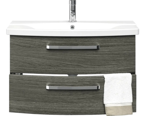 Skrinka pod umývadlo s dvoma zásuvkami, umývadlom a armatúrou