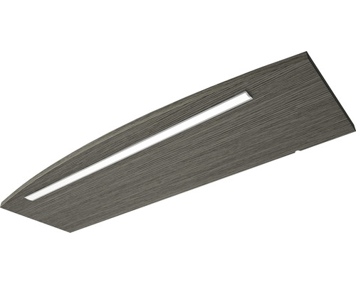 Stropné svietidlo s dreveným dekorom a LED svetelnou lištou