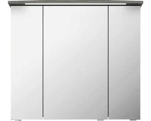 Zrkadlová skrinka s tromi dvierkami a osvetlením