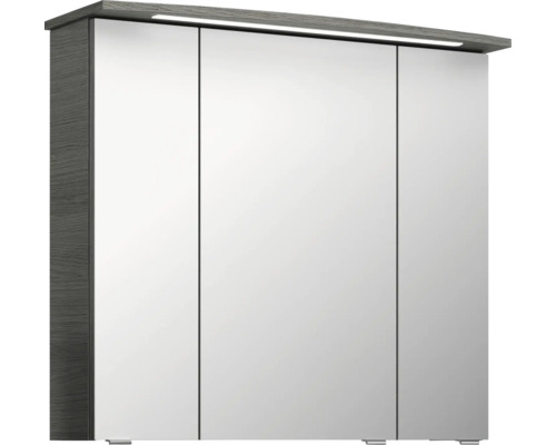 Zrkadlová skrinka s tromi dvierkami a osvetlením