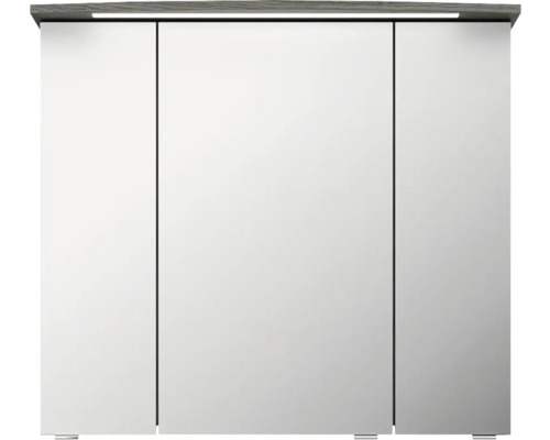 Zrkadlová skrinka s tromi dvierkami a osvetlením