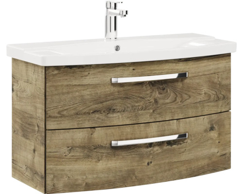 Skrinka pod umývadlo s dvoma zásuvkami a umývadlom