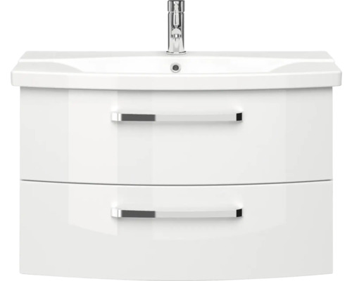 Umývadlová skrinka s dvomi zásuvkami a batériou