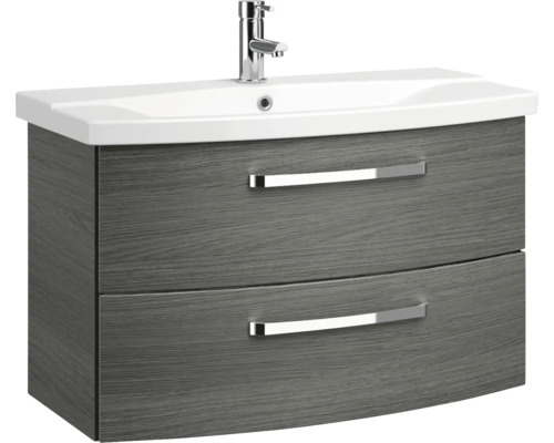 Skrinka pod umývadlo s dvoma zásuvkami a umývadlom na dosku