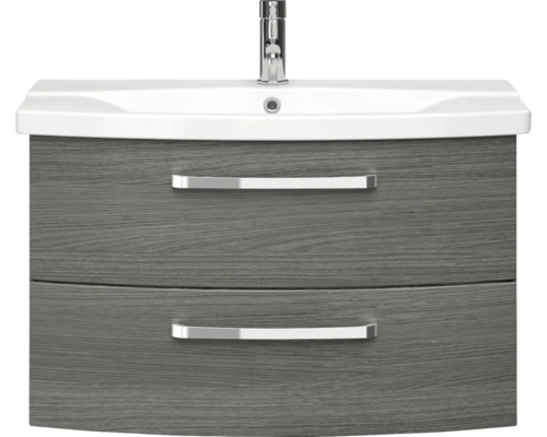 Skrinka pod umývadlo s dvomi zásuvkami a umývadlom na dosku