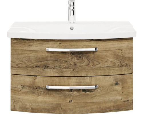 Skrinka pod umývadlo s dvomi zásuvkami a umývadlom na dosku