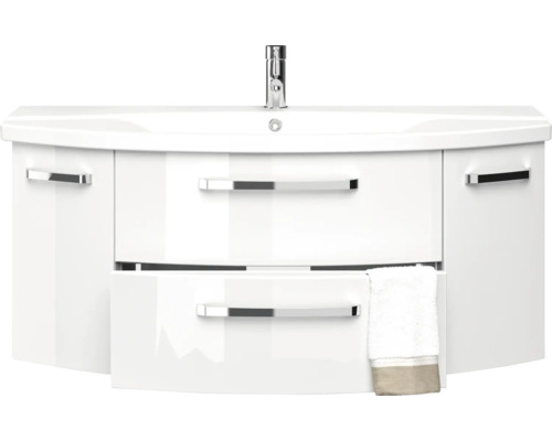 Skrinka pod umývadlo s umývadlom, dve zásuvky a uterák