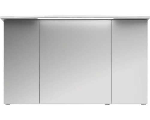 Zrkadlová skrinka s tromi dvierkami a osvetlením do kúpeľne