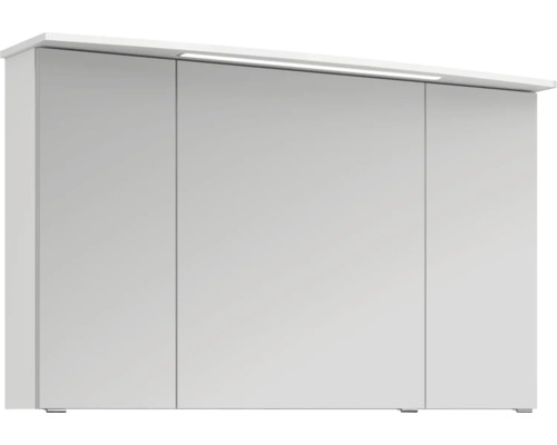 Biela zrkadlová skrinka s osvetlením do kúpeľne