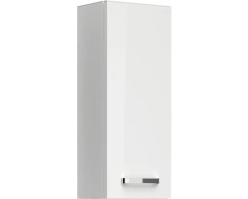 Biela závesná skrinka s úchytkou