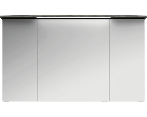 Zrkadlová skrinka s osvetlením a tromi dvierkami