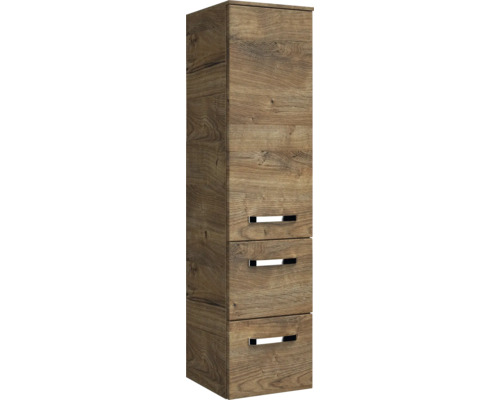 Vysoká skrinka s tromi zásuvkami do kúpeľne