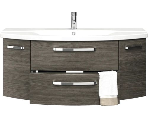 Umývadlo so skrinkou, zásuvkami, batériou a uterákom