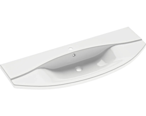 Keramické umývadlo s otvorom pre kohútik a prepadom