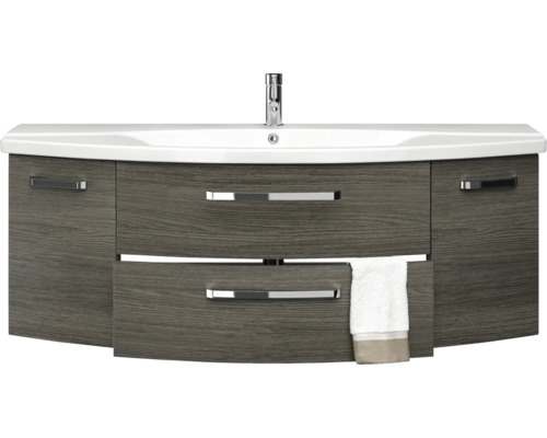 Skrinka pod umývadlo s umývadlom a držiakom na uteráky do kúpeľne