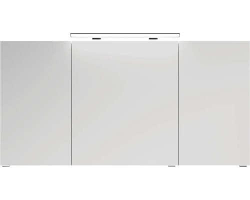 Biela zrkadlová skrinka s osvetlením do kúpeľne