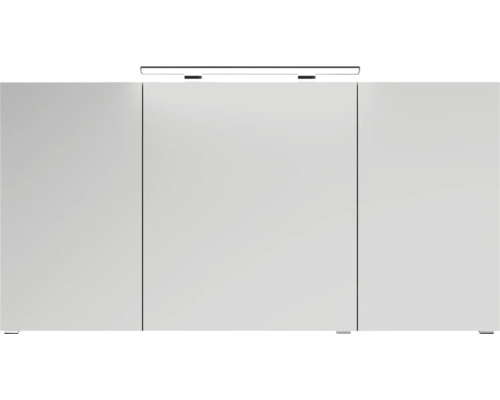 Kúpeľňová skrinka s tromi dvierkami a osvetlením