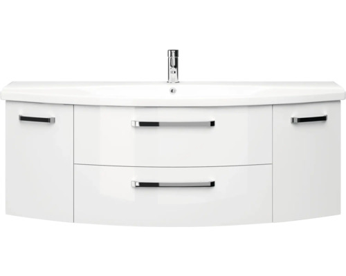 Skrinka pod umývadlo s dvoma zásuvkami a dvoma dvierkami