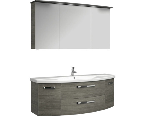 Kúpeľňový set s umývadlovou skrinkou a zrkadlovou skrinkou