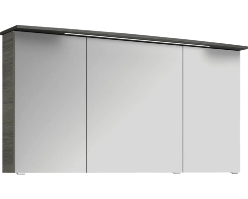 Zrkadlová skrinka s tromi dvierkami a osvetlením