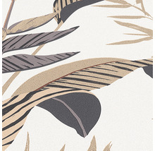 Detailný záber tapety s listovým vzorom