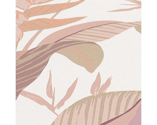 Tapeta s kvetinovým vzorom listov a kvetov