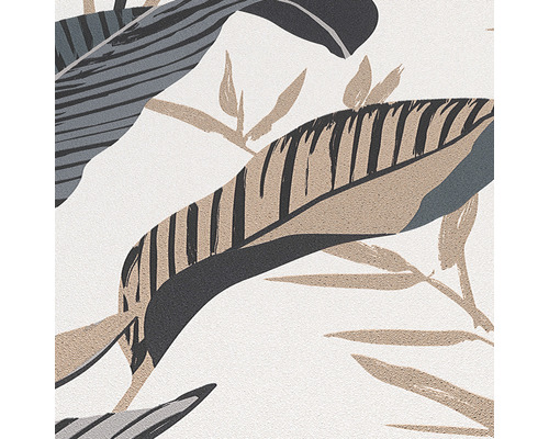 Detail tapety s rastlinnými motívmi