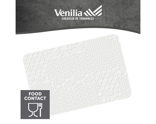 Venilia reliéfna podložka so vzorom a symbolom pre styk s potravinami