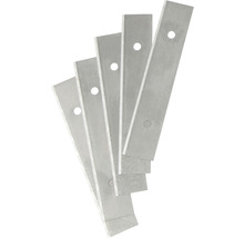 Päť oceľových hobľovacích nožov s montážnym otvorom