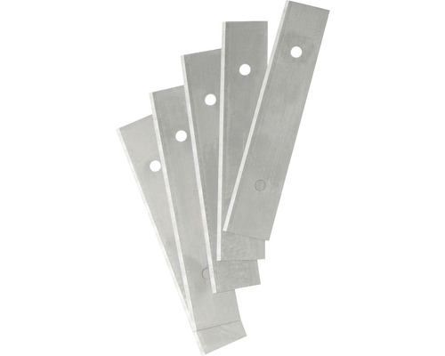 Päť oceľových hobľovacích nožov s montážnym otvorom