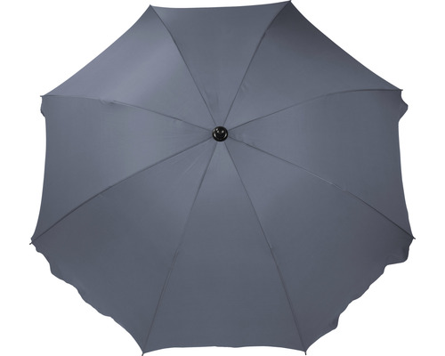 Pohľad zdola na otvorený záhradný slnečník