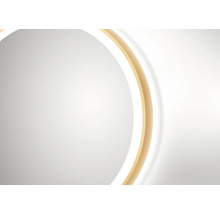 LED Kulaté zrcadlo v ráme DSK Circular Ø 60 cm